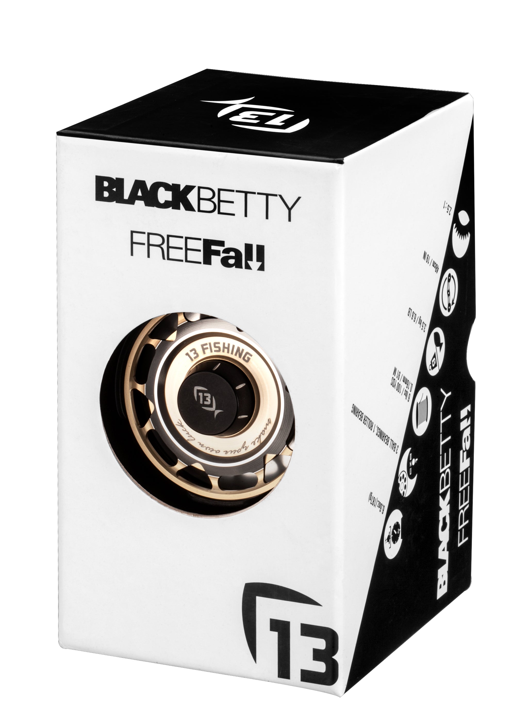 13 Fishing FreeFall Carbon Ice Reel Right 13 Fishing FreeFall Carbon Ice Reel Right