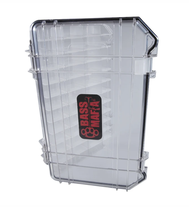 bass mafia bait coffin tackle box Blade Premium Spinnerbait & Buzzbait Storage Fishermans Central and fishing accessories safe while running down the lake or when not in use Bass Mafia Casket 2.0 3700