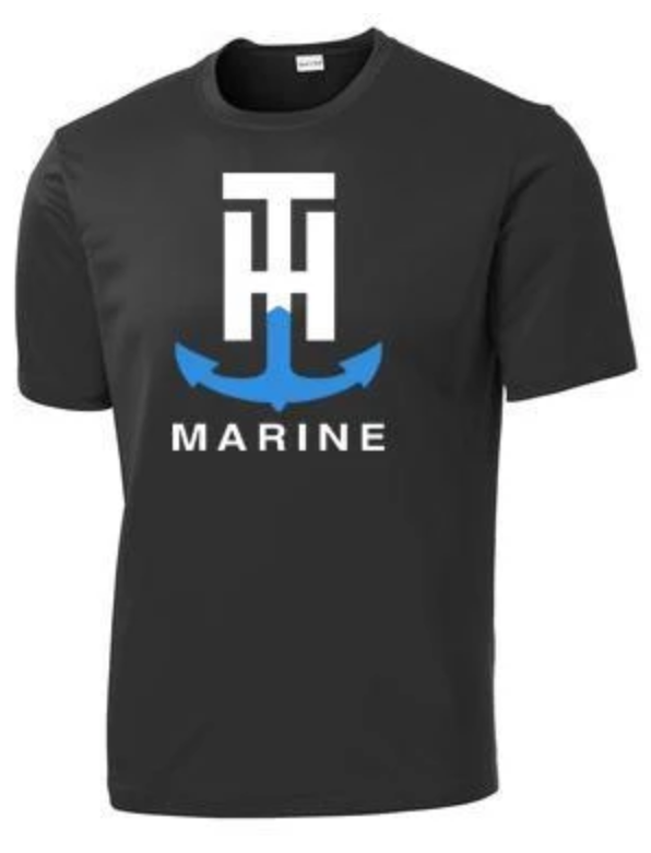 T-H Marine Black Short Sleeve Performance T-Shirt - Direct Fishing Sales