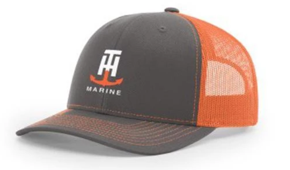 T-H Marine Neon Orange Logo Snapback Hat - Direct Fishing Sales