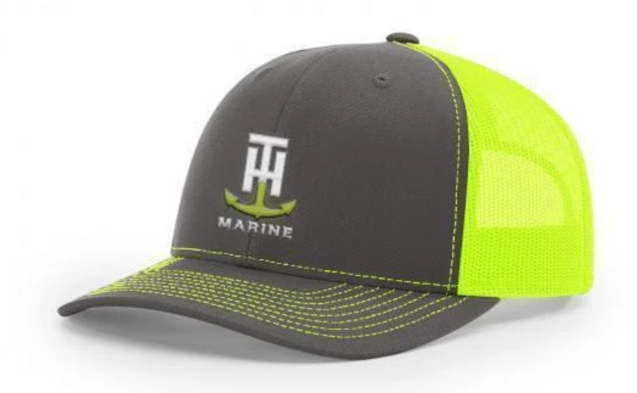 T-H Marine Neon Yellow Logo Snapback Hat - Direct Fishing Sales