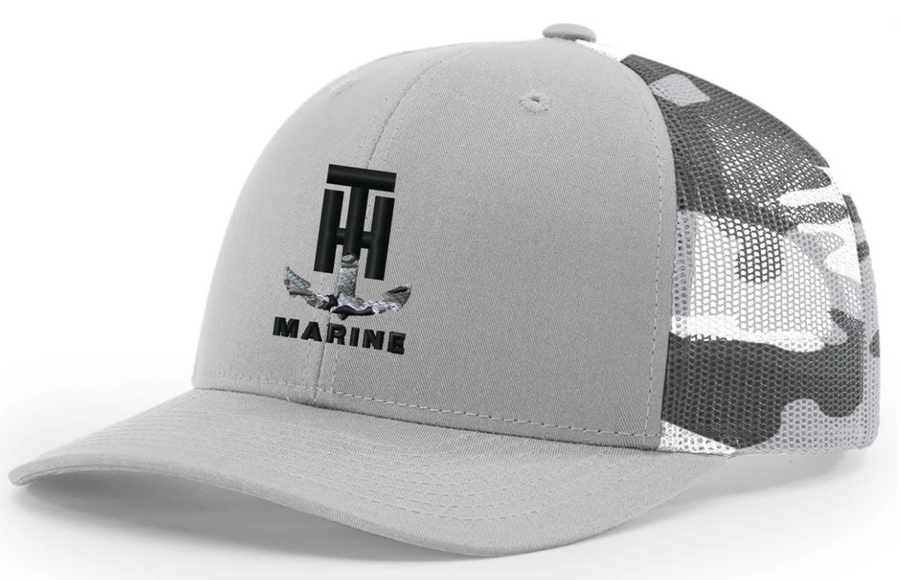 T-H Marine Snow Camo Logo Snapback Hat - Direct Fishing Sales
