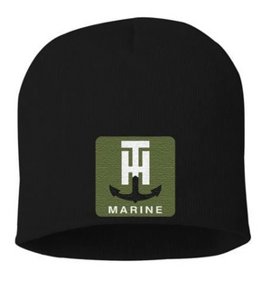 T-H Marine Black Patch Beanie - Direct Fishing Sales