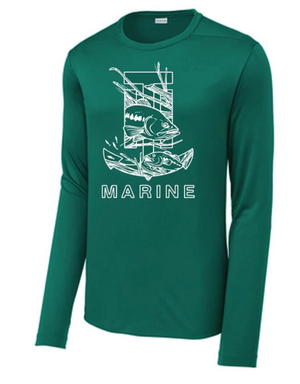 T-H Marine Bass Logo Green Performance T-Shirt - Direct Fishing Sales
