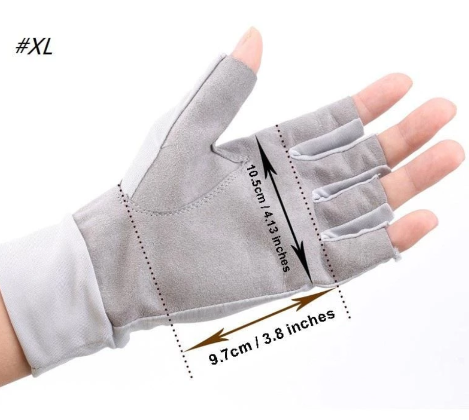 T-H Marine Logo UV Protection Fishing Gloves, Size: XL