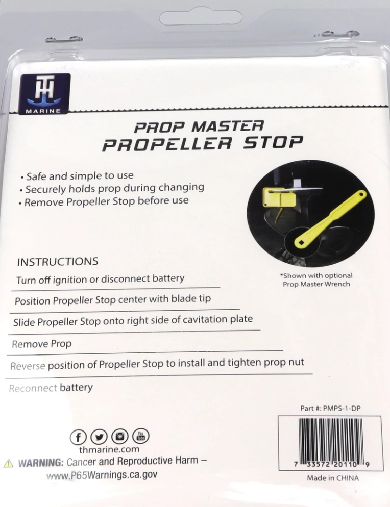thumbnail image 2 of T-H Marine Prop Master Prop Stop | Propeller Holder For Safer Prop Changing On Boats 2 of 14