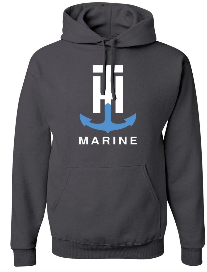T-H Marine Charcoal Logo Hoodie - Direct Fishing Sales